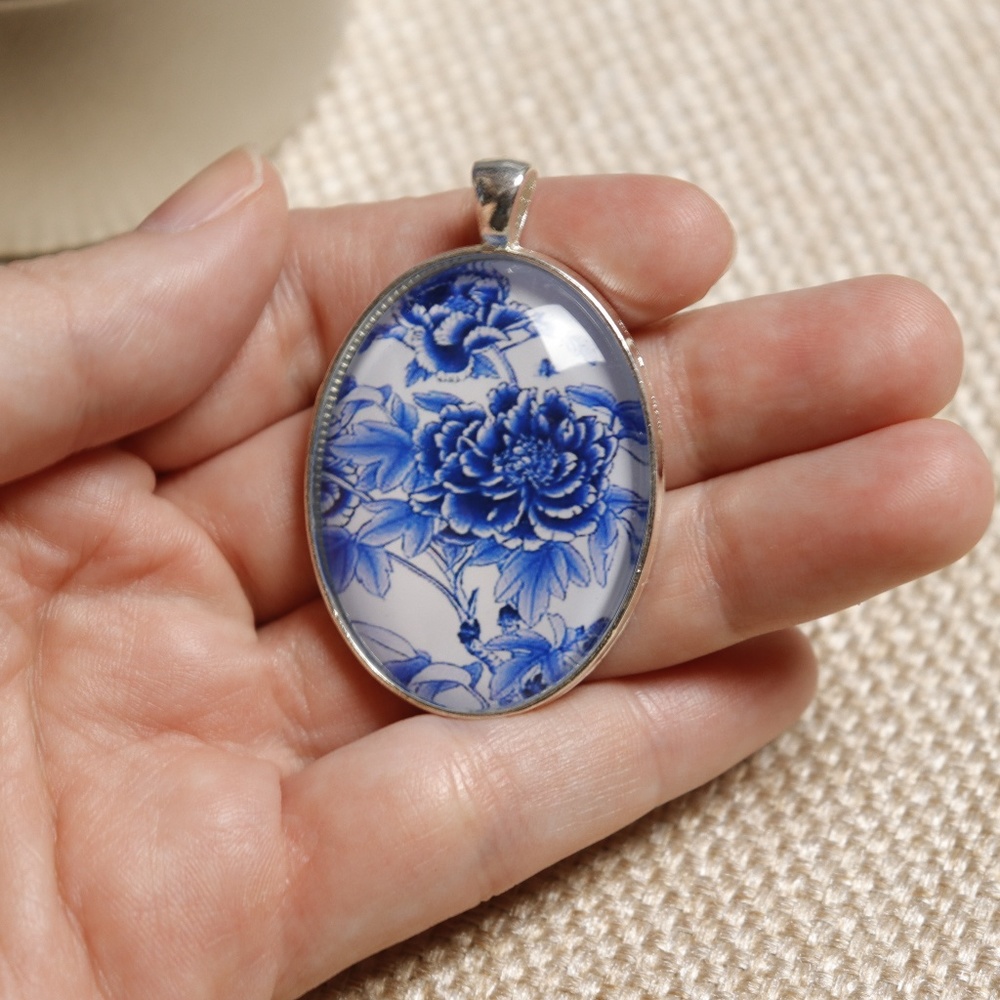 Blue Flower Pendant